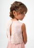 Mayoral Junior 6944-077 Sukienka łączona z haftem dla dziewczynki  Tulipan