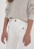 Mayoral Junior 6579-080 Spodnie cropped dla dziewczynki Białe