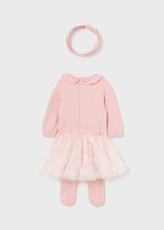Mayoral Newborn 2848-026 Komplet 3-częściowy dla dziewczynki Róż