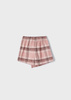 Mayoral Mini 4907-047 Spódnico-spodnie w kratę dla dziewczynki  Nude