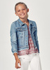 Mayoral Junior 6422-046 Kurtka jeansowa dla dziewczynki Kolor niebieski